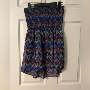 No Boundaries Multicolored Chevron Tube-top